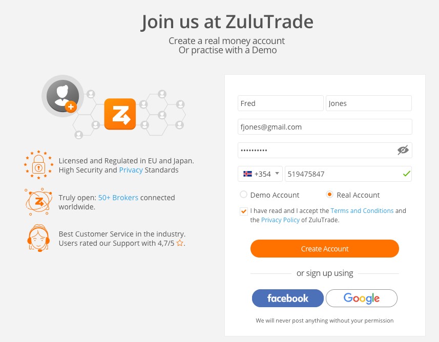 plataforma de comercio social ZuluTrade